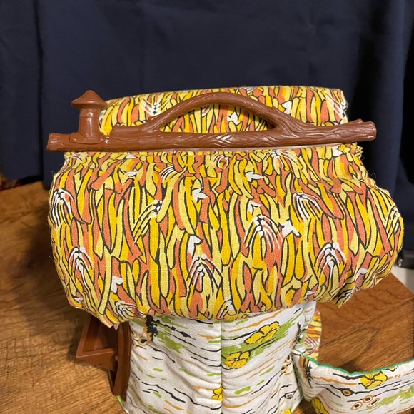 VTG 1980 Fisher-Price ‘Woodsey’ plush tree trunk house/carrying case toy - Picture 5 of 13